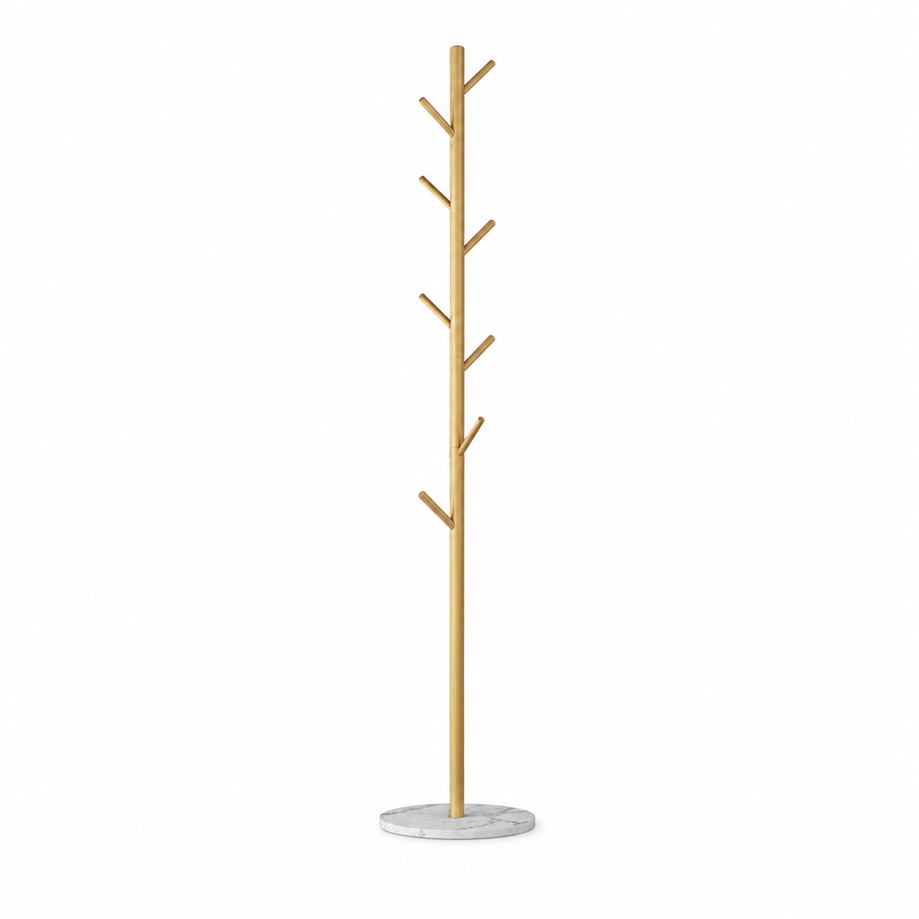 Gold Tree Coat Rack – Marble Base Stand