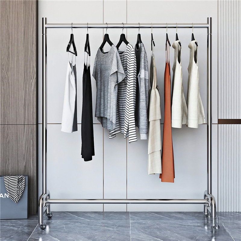 Stainless Steel Bar Coat Rack – Freestanding Display Stand