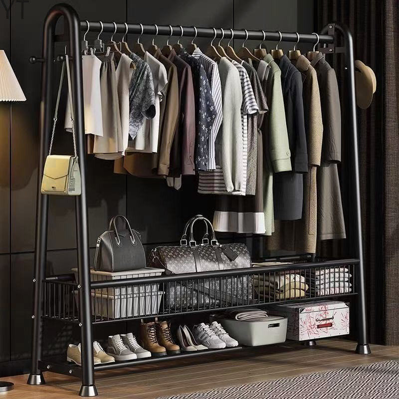 Black Bar Coat Rack – Freestanding Stand