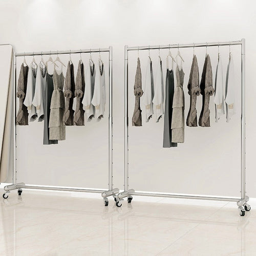 Adjustable Stainless Steel Bar Coat Rack – Telescopic Stand