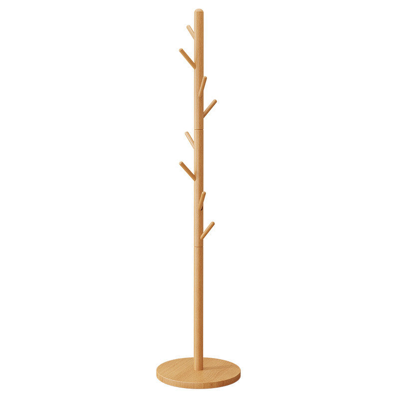 Solid Wood Tree Coat Rack – Thickened Freestanding Stand