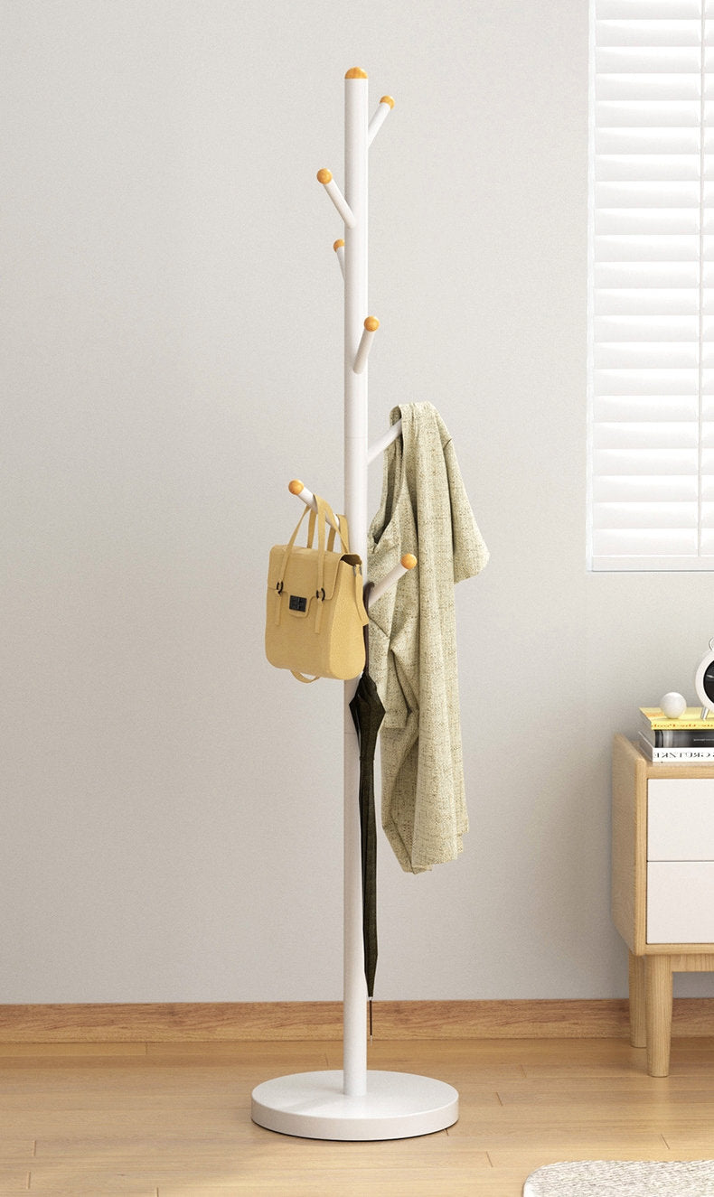 White Tree Coat Rack – Freestanding Rolling Stand