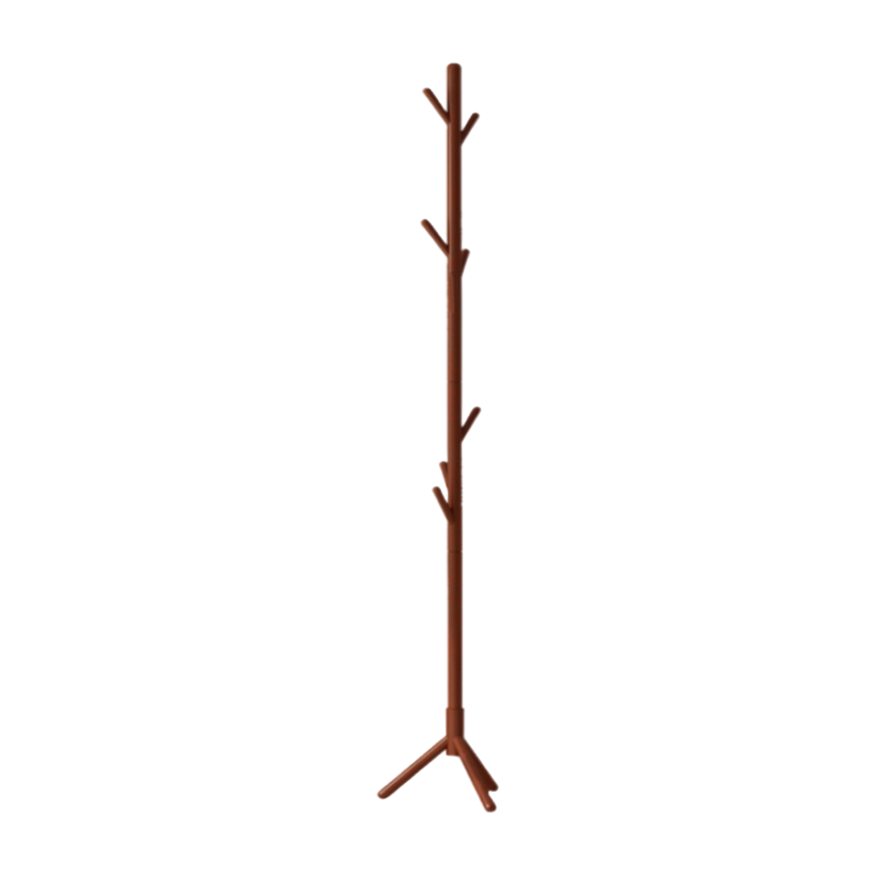 Red Wood Tree Coat Rack – Solid Freestanding Stand