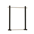 Black Iron Bar Coat Rack – Freestanding Display Stand