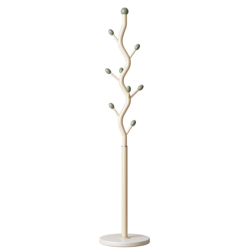Beige Tree Coat Rack – Rolling Marble Base Stand